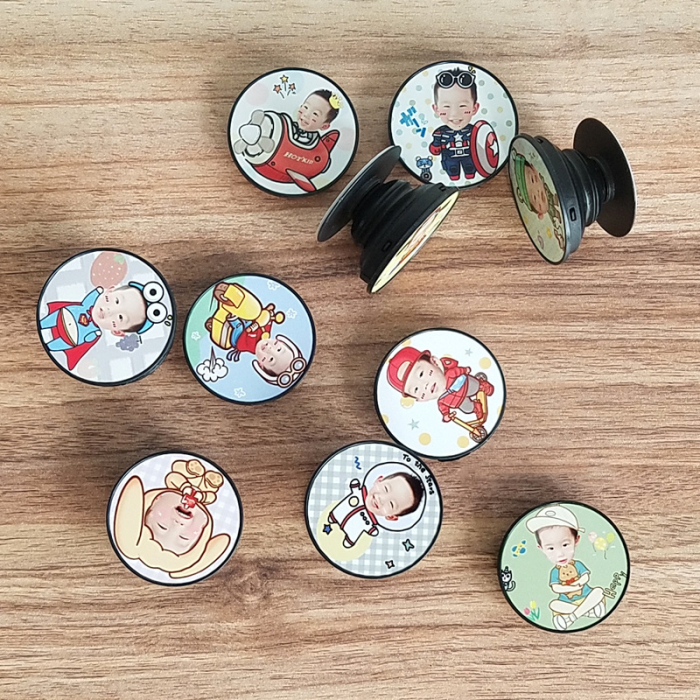 China Warehouse 100pcs sublimation pop socket for phones