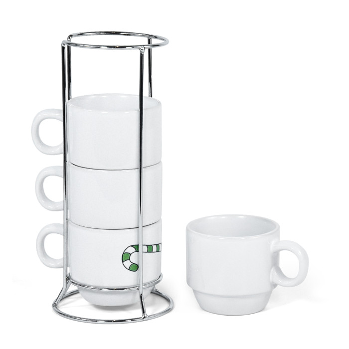 China Warehouse 48pcs 6oz sublimation ceramic coffee mug sets