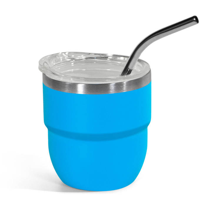 US Warehouse 4oz powder coated coffee mugs mini cups inside with enamel coating