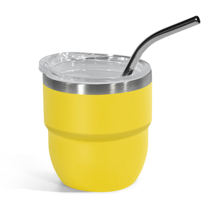 US Warehouse 4oz powder coated coffee mugs mini cups inside with enamel coating