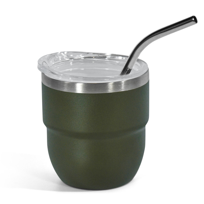 US Warehouse 4oz powder coated coffee mugs mini cups inside with enamel coating
