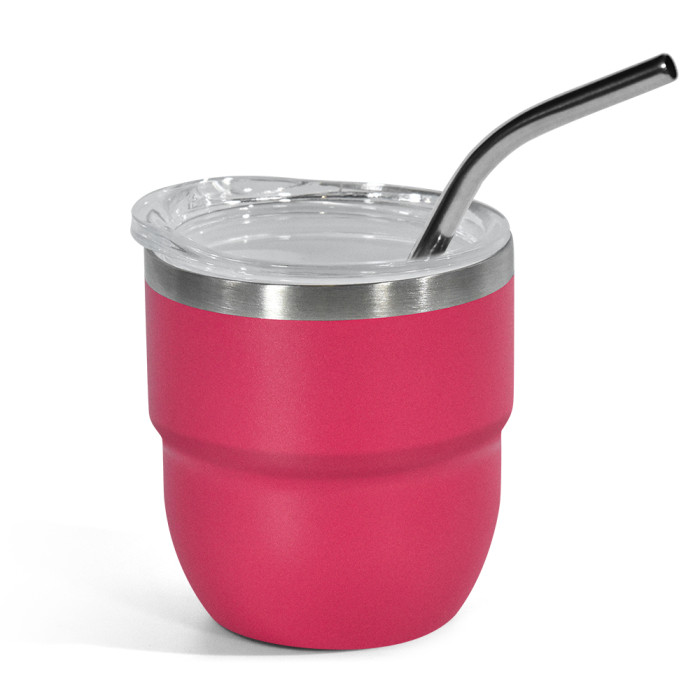 US Warehouse 4oz powder coated coffee mugs mini cups inside with enamel coating