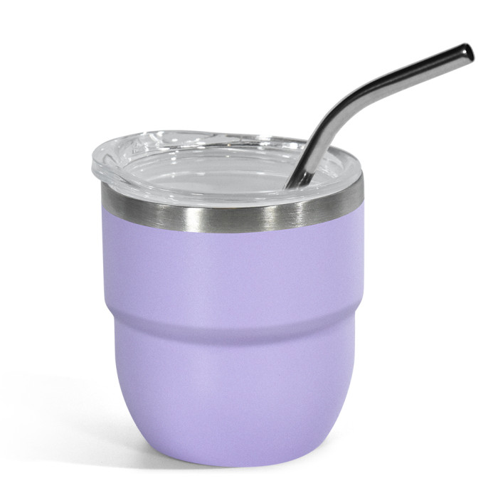 US Warehouse 4oz powder coated coffee mugs mini cups inside with enamel coating