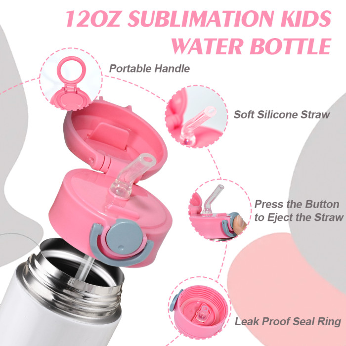 China Warehouse 60pcs Replacement Lids for 12oz kids water bottle(Only lids)