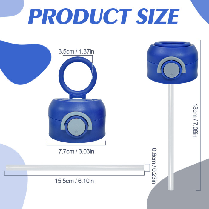 China Warehouse 60pcs Replacement Lids for 12oz kids water bottle(Only lids)