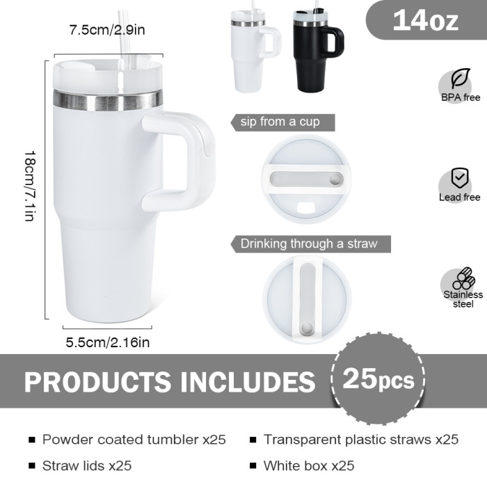 Clearance Sale US Warehouse 14oz powder caoated tumbler(Not for sublimation)