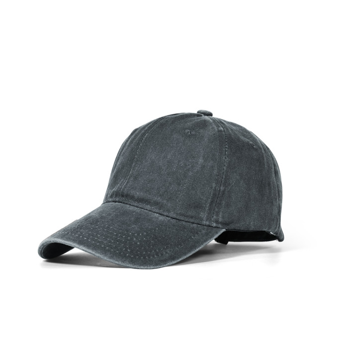 US Warehouse Plain Color 100% Cotton Vintage Adjustable Baseball Cap hats