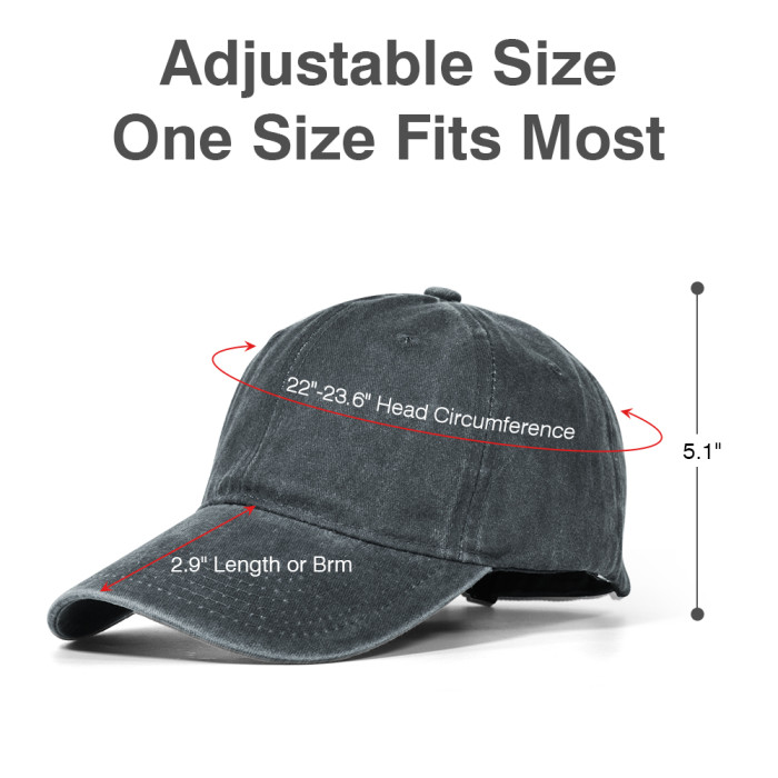 US Warehouse Plain Color 100% Cotton Vintage Adjustable Baseball Cap hats
