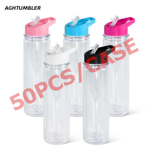 US warehosue Plastic 17oz Snow Globe Kids Bottle with plug,cup BPA FREE