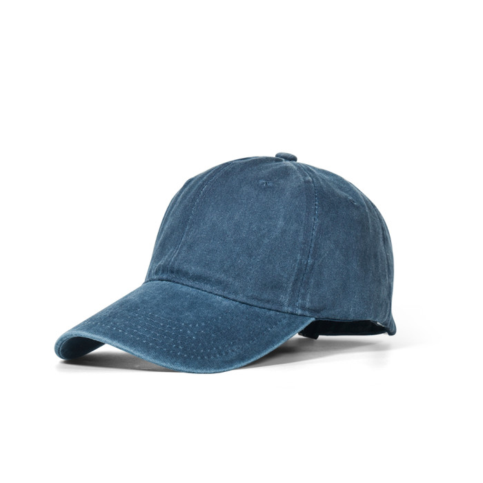US Warehouse Plain Color 100% Cotton Vintage Adjustable Baseball Cap hats