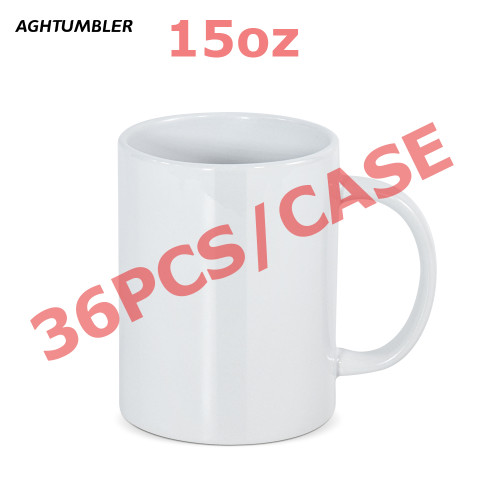US Warehouse 15oz sublimation ceramic coffee mug