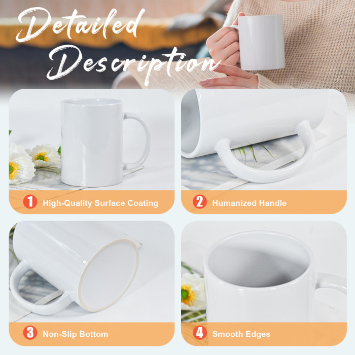 US Warehouse 11oz sublimation ceramic coffee mug
