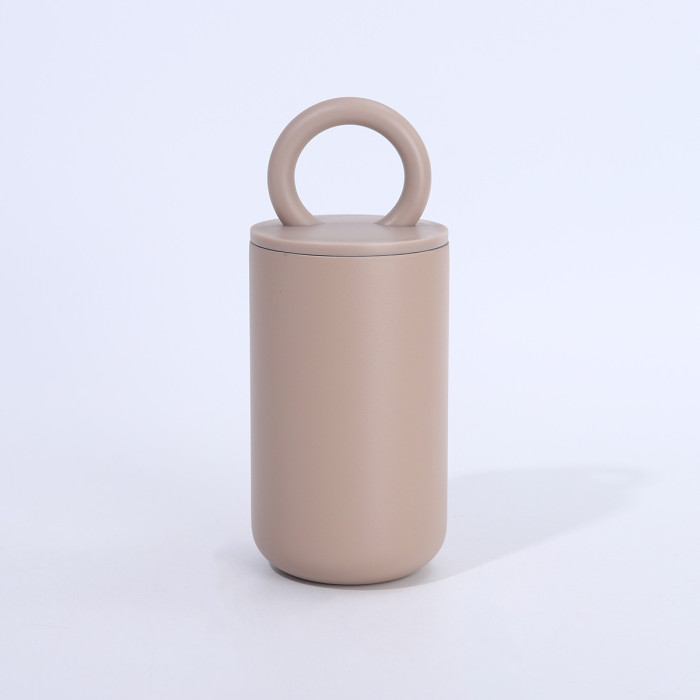 China Warehouse 40PCS 16oz powder coated coffee cups with handle lids