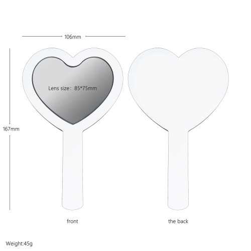 China Warehouse 4 inches Sublimation MDF Mirror