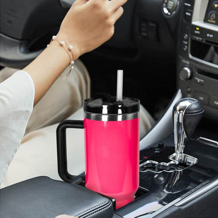 US Warehouse Hot Pink Sublimation 40OZ Tumblers