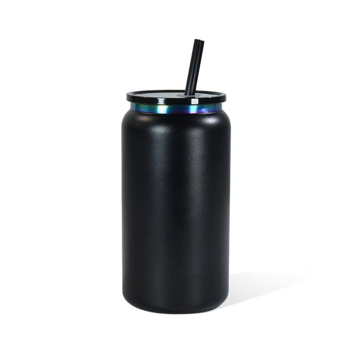US Warehouse Stainless Steel 16oz Powder Coated Cup with Rainbow Plated Libby Cups