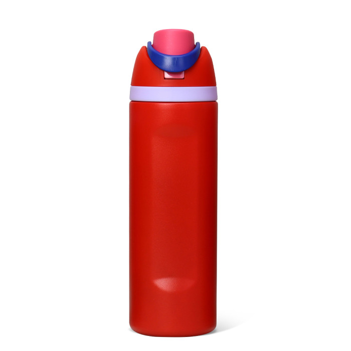 US Warehouse 24oz Freesip powder coated Portable Stainless Steel Sports Water Bottle