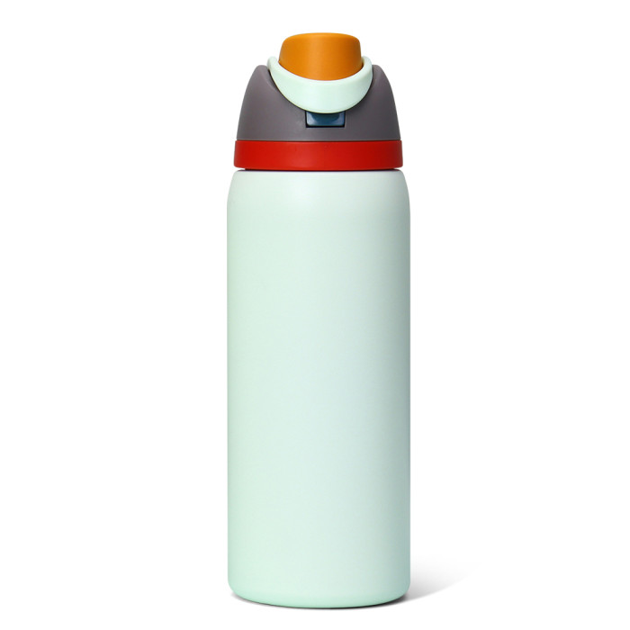 US Warehouse 32oz FreeSip powder coated Portable Stainless Steel Sports Water Bottle