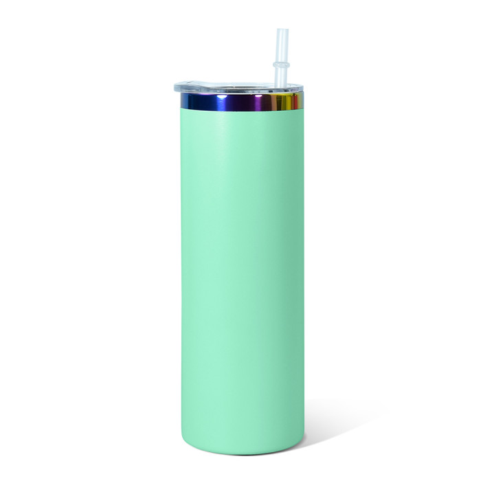 US Warehouse 20oz powder coated tumblers with rainbow plated (Not for sublimation)