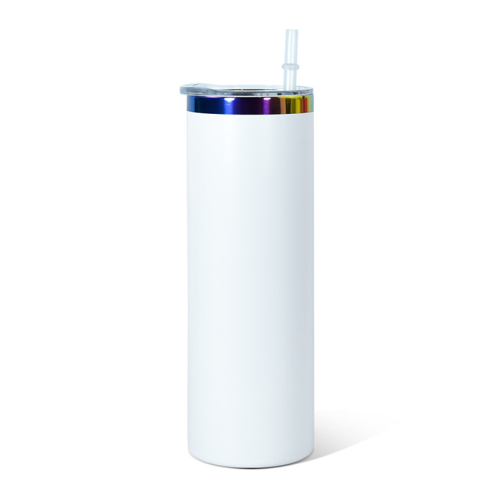 US Warehouse 20oz powder coated tumblers with rainbow plated (Not for sublimation)