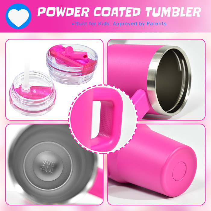 US Warehouse 14oz powder caoated tumbler with removeable nozzle of lid(easily cleaning)