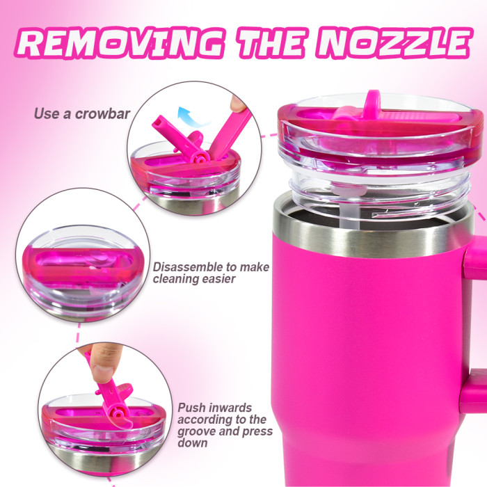 US Warehouse 14oz powder caoated tumbler with removeable nozzle of lid(easily cleaning)