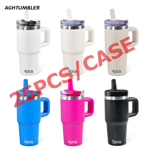 US Warehouse 14oz powder caoated tumbler with removeable nozzle of lid(easily cleaning)