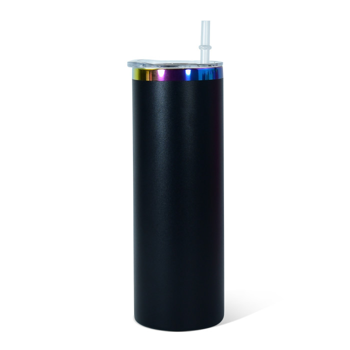 US Warehouse 20oz powder coated tumblers with rainbow plated (Not for sublimation)