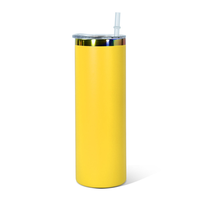 US Warehouse 20oz powder coated tumblers with rainbow plated (Not for sublimation)