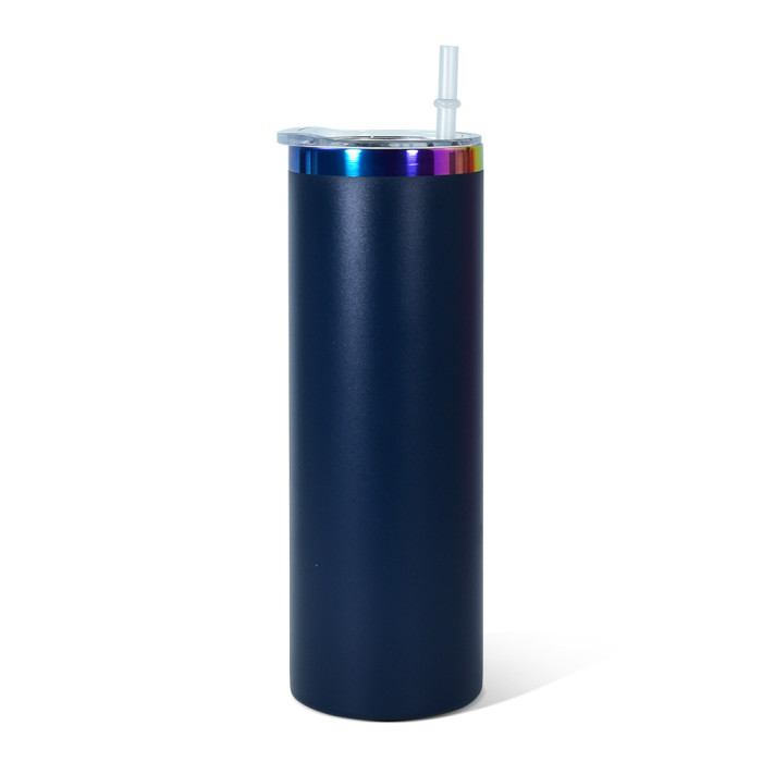 US Warehouse 20oz powder coated tumblers with rainbow plated (Not for sublimation)