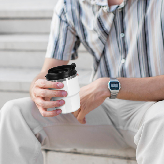 US Warehouse 6oz sublimation coffee mugs mini cups inside with enamel coating(Easily Cleaning)