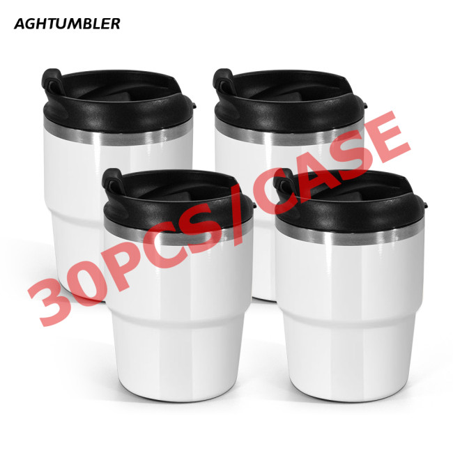 US Warehouse 6oz sublimation coffee mugs mini cups inside with enamel coating(Easily Cleaning)
