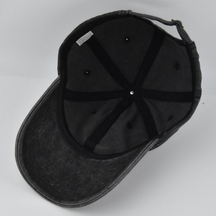 US Warehouse Plain Color 100% Cotton Vintage Adjustable Baseball Cap hats