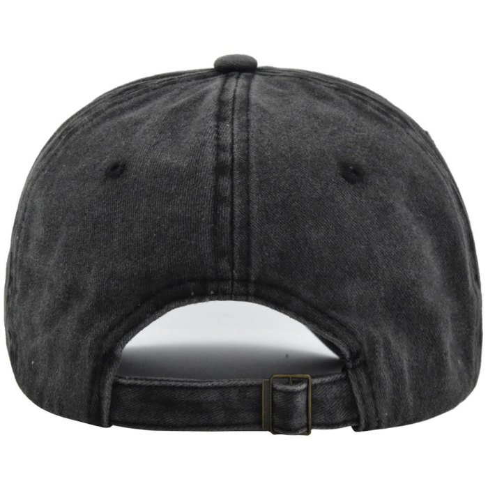 US Warehouse Plain Color 100% Cotton Vintage Adjustable Baseball Cap hats