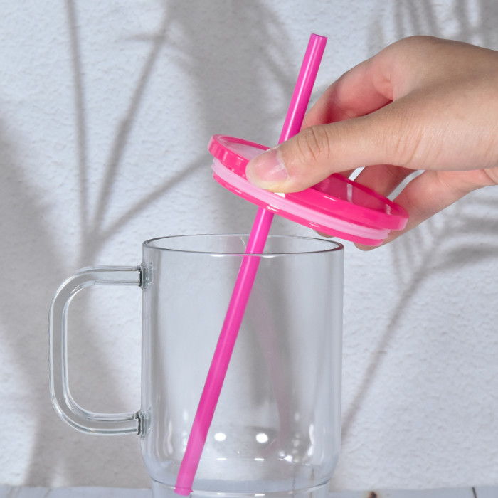 US warehosue BPA Free 20oz plastic cups with handle mixed colors lids