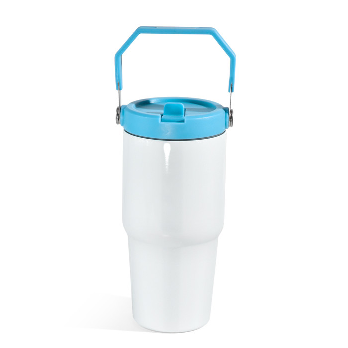 US Warehouse 20oz sublimation tumbler with colored handle lids