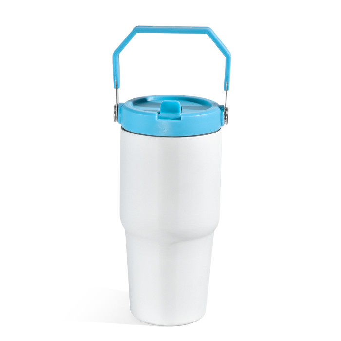 US Warehouse 20oz matte sublimation tumbler with colored handle lids