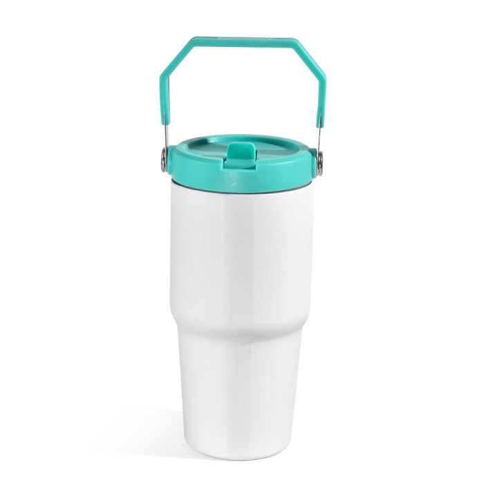 US Warehouse 20oz matte sublimation tumbler with colored handle lids