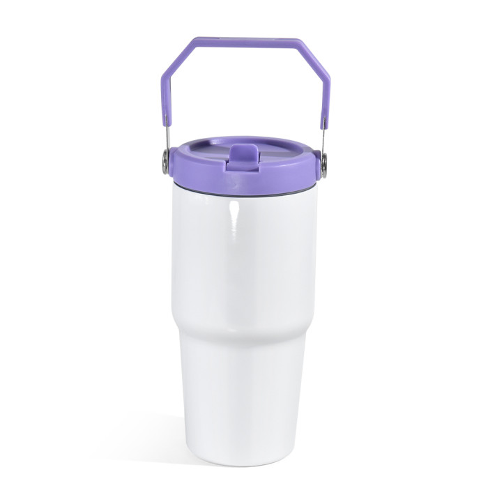 US Warehouse 20oz sublimation tumbler with colored handle lids