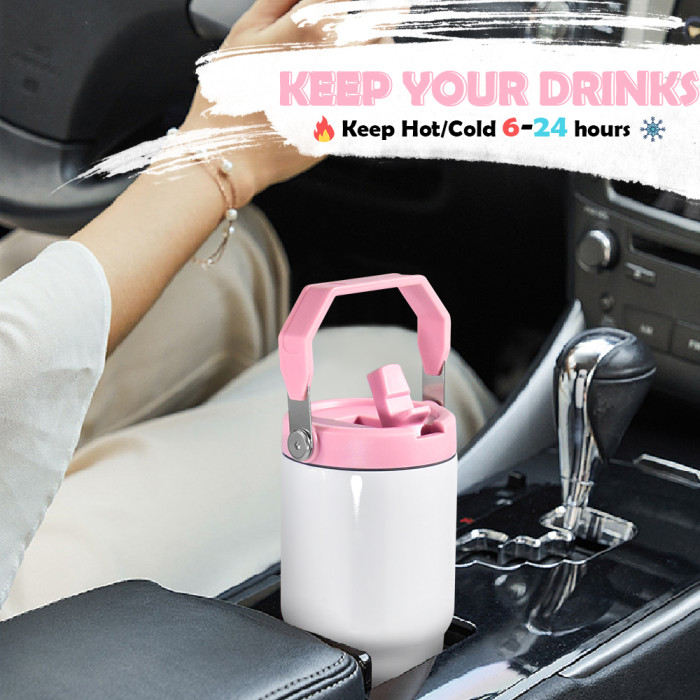 US Warehouse 20oz sublimation tumbler with colored handle lids