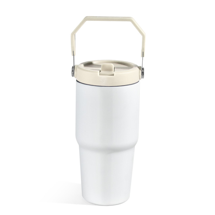 US Warehouse 20oz matte sublimation tumbler with colored handle lids