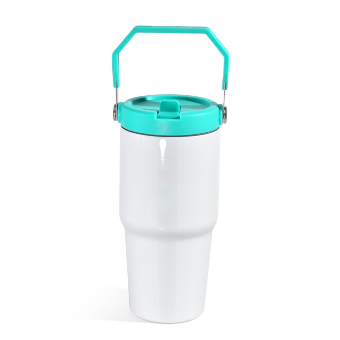 US Warehouse 20oz sublimation tumbler with colored handle lids