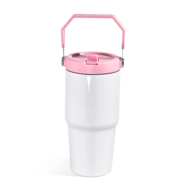US Warehouse 20oz sublimation tumbler with colored handle lids