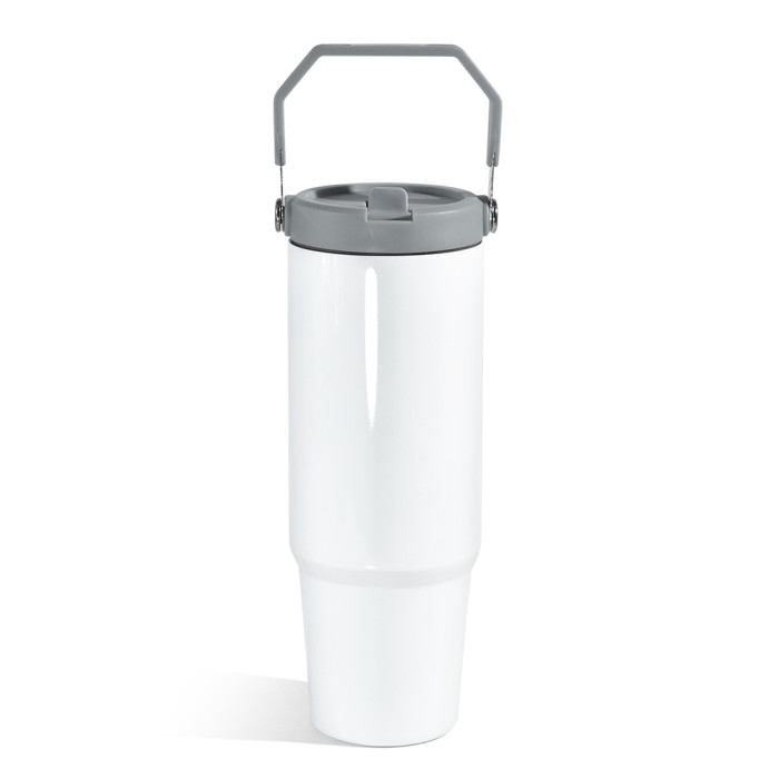 US Warehouse 30oz sublimation tumbler with colored handle lid