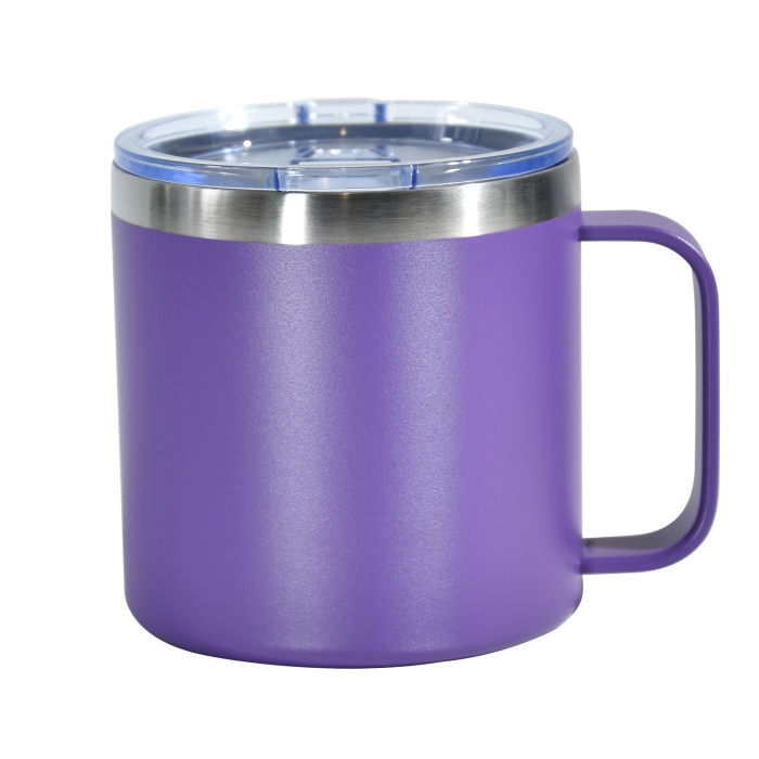US Warehouse 12oz powder coated mugs with stainless straw +straw brush