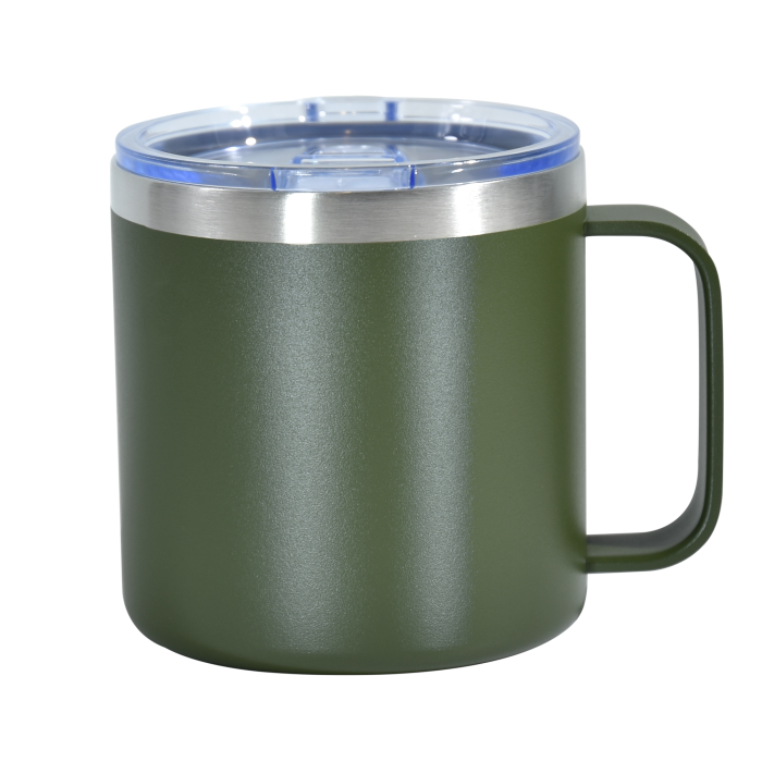 US Warehouse 12oz powder coated mugs with stainless straw +straw brush