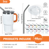 White body with colored handle(mixed 12 colors handle 4 of each color)