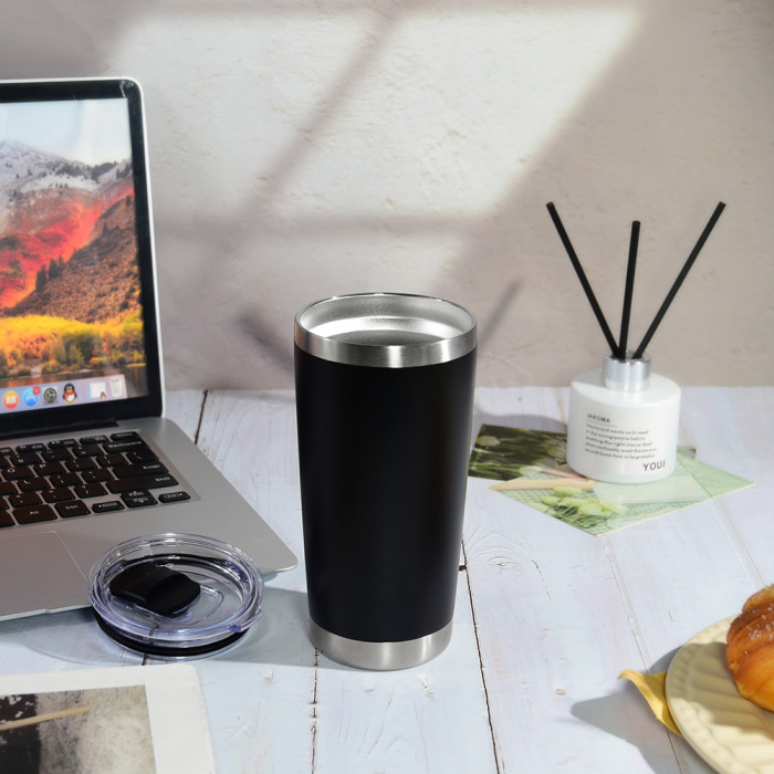 US Warehouse 20oz powder coated Car tumbler with magnetic lid mixed 8 colors