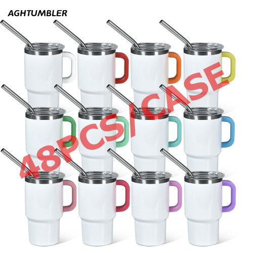US Warehouse 3oz white sublimation mini Cup with colored handle