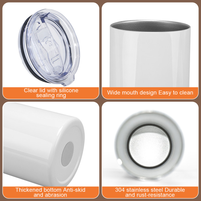 US Warehouse 20oz sublimation straight skinny tumblers with heat resistant tape